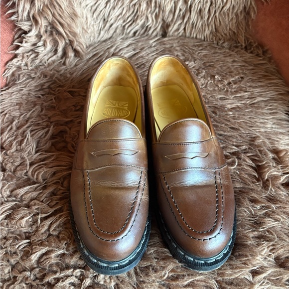 Solovair Penny Loafers Gaucho Crazy Horse leather - Picture 4 of 7
